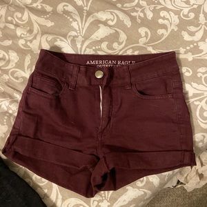 Maroon American Eagle Shorts